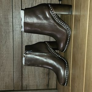 Coach Justina Ankle Bootie DARK BROWN
